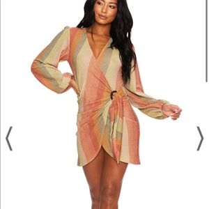 Beach Riot Swim Dixie Cover Up Paradise Stripe S NWOT